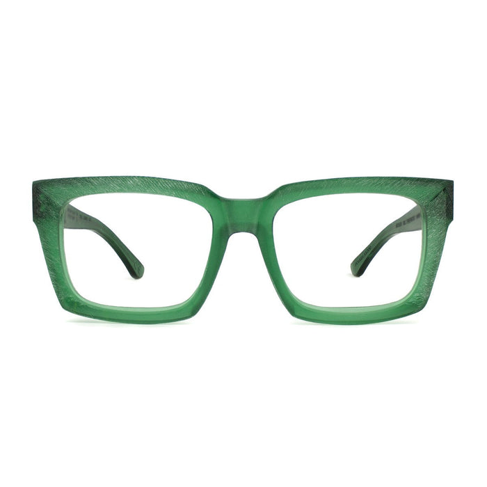 Dandys Bel Tenebroso Rough Satin Green Acetato Sunglasses