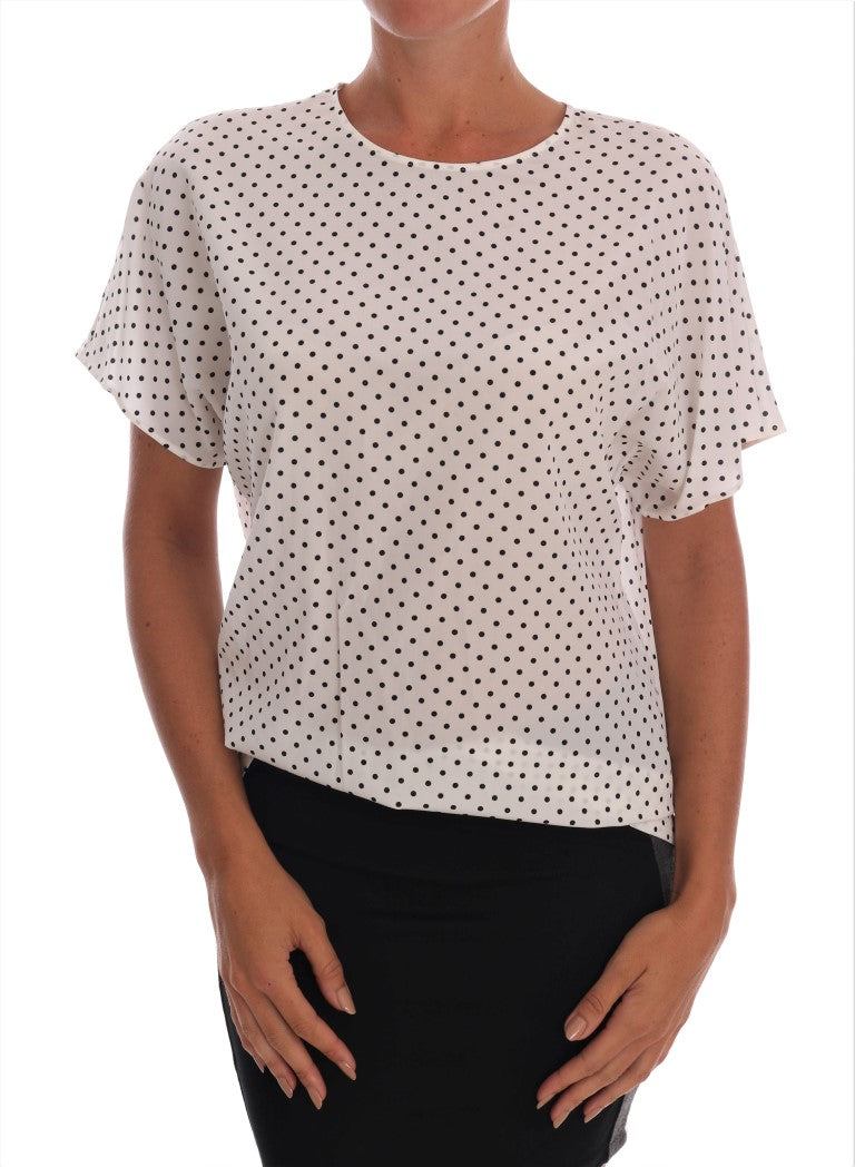 Dolce & Gabbana 100% Silk blouse in white