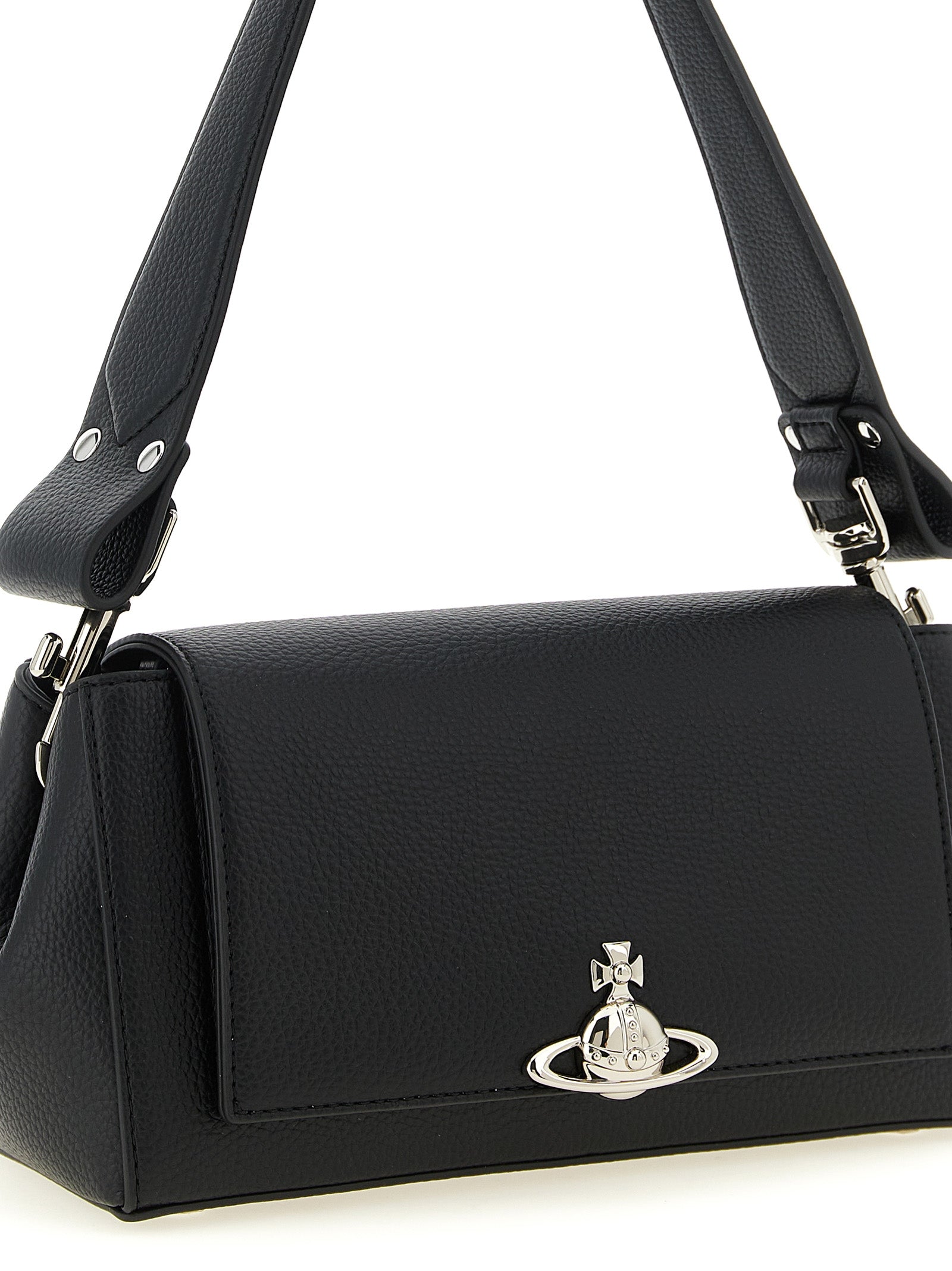 Hazel medium shoulder bag Black Polyurethane