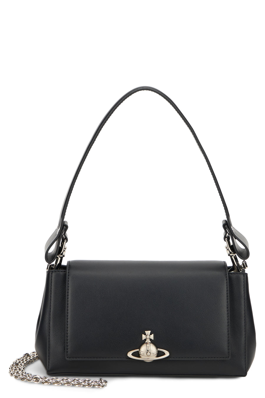 Shoulder Bag Black Synthetic Leather Polyester Handbags