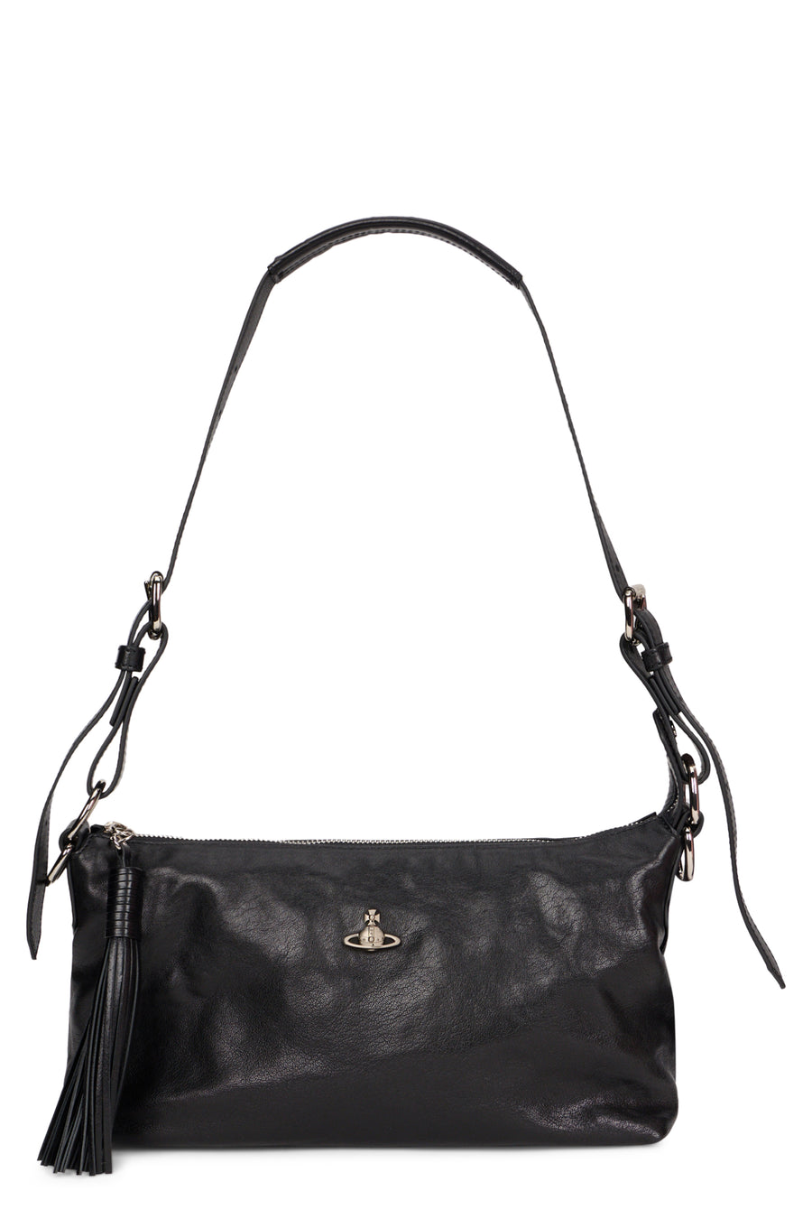 Shoulder Bag Emma Black Leather Calfskin