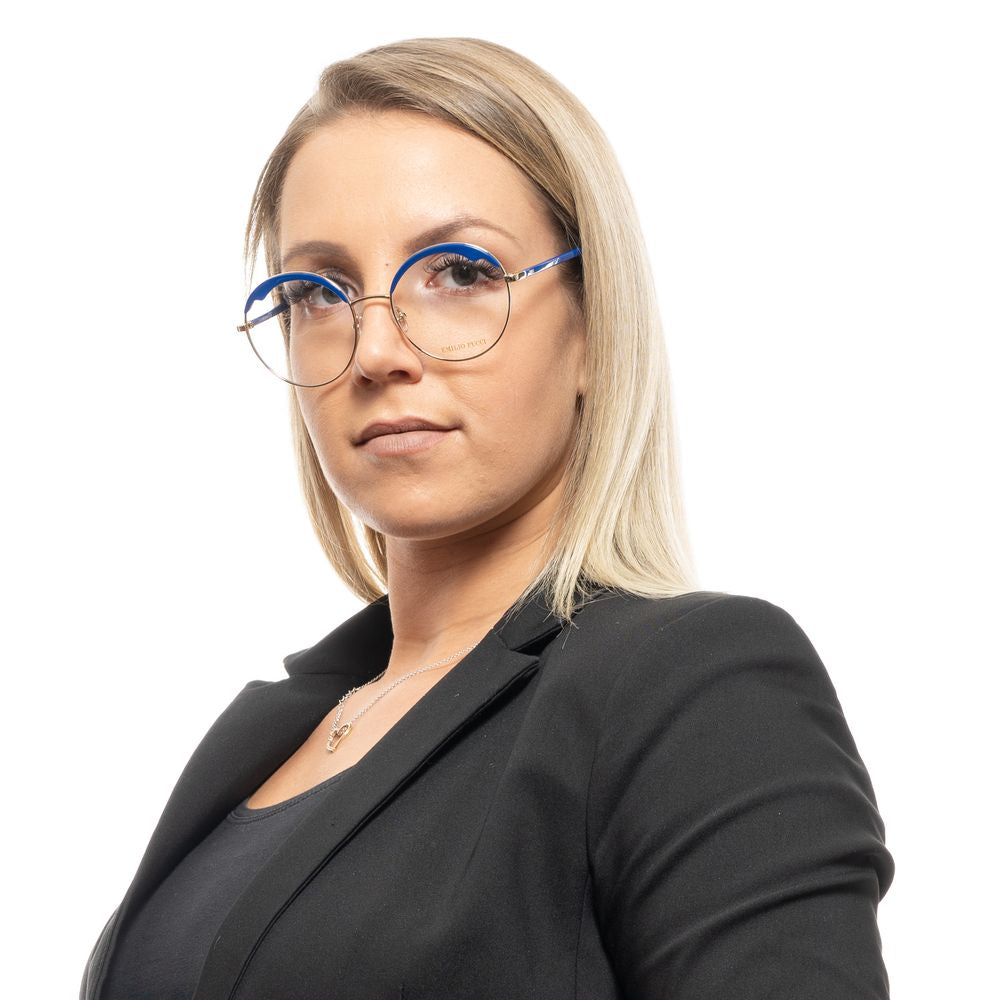 Blue Metal & Plastic Glasses (frames) Accessory