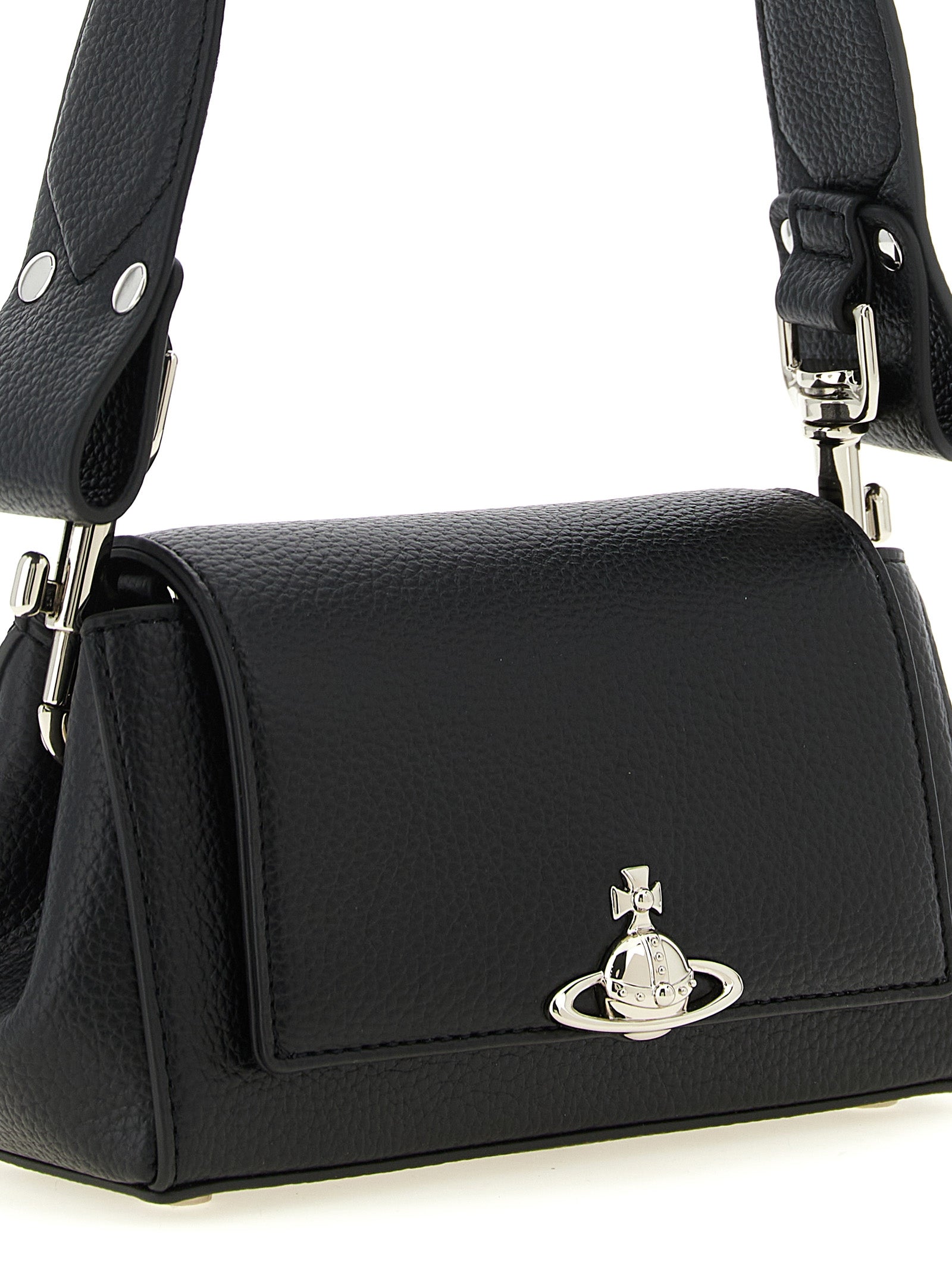 Hazel small shoulder bag Black Polyurethane