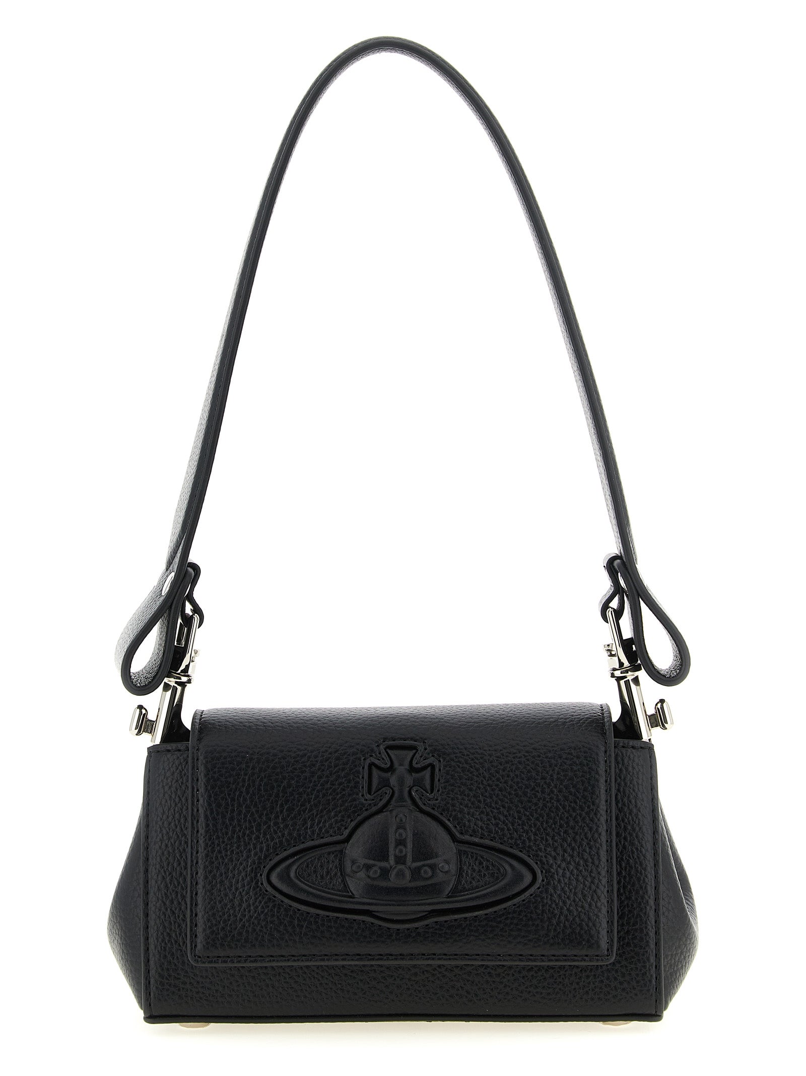 Hazel small shoulder bag Black Polyurethane