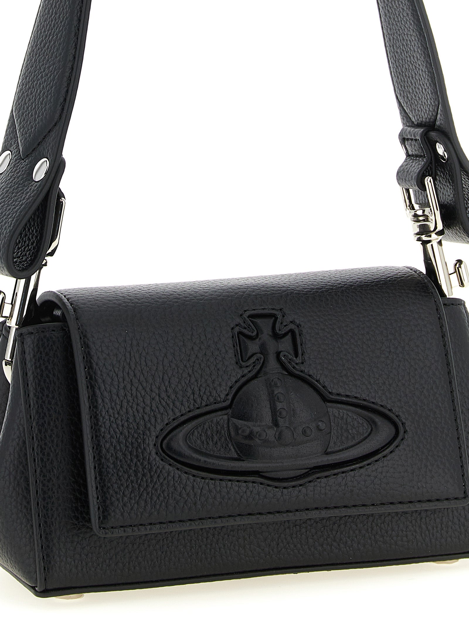 Hazel small shoulder bag Black Polyurethane