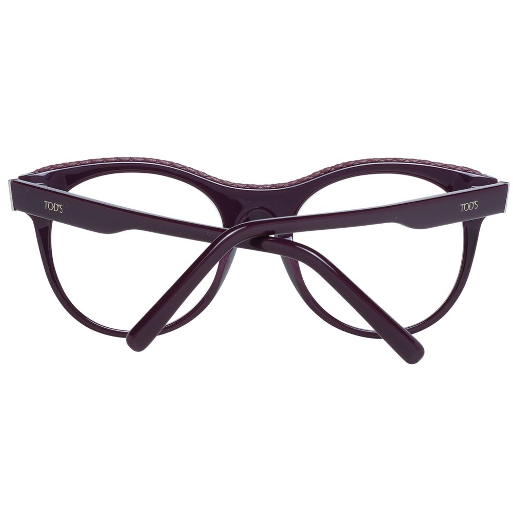Tod's TO-1035286 Plastic frame eyeglasses in purple — view 3