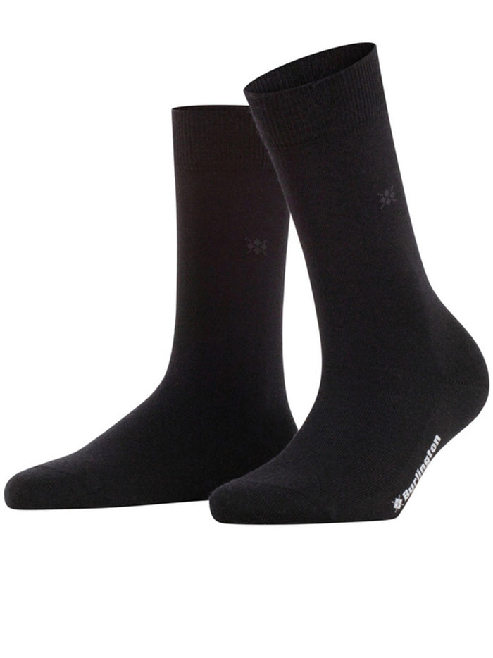 Bloomsbury Black Wool | Calze