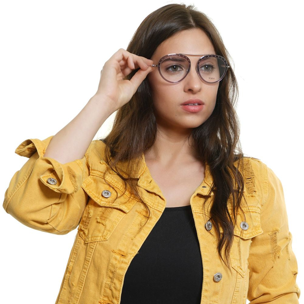 Purple Metal & Leather Glasses (frames) Accessory