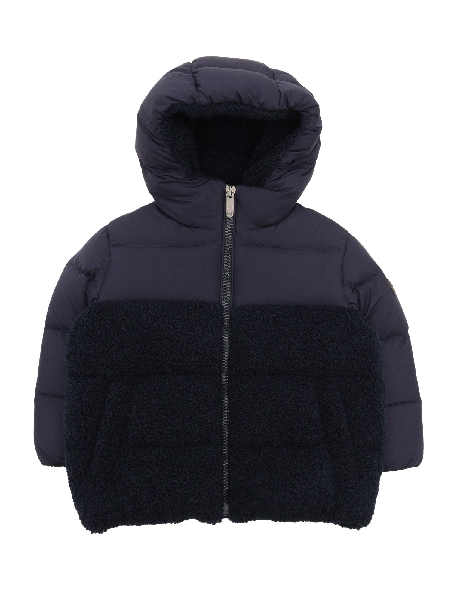 Down Jacket Blue Short Puffer