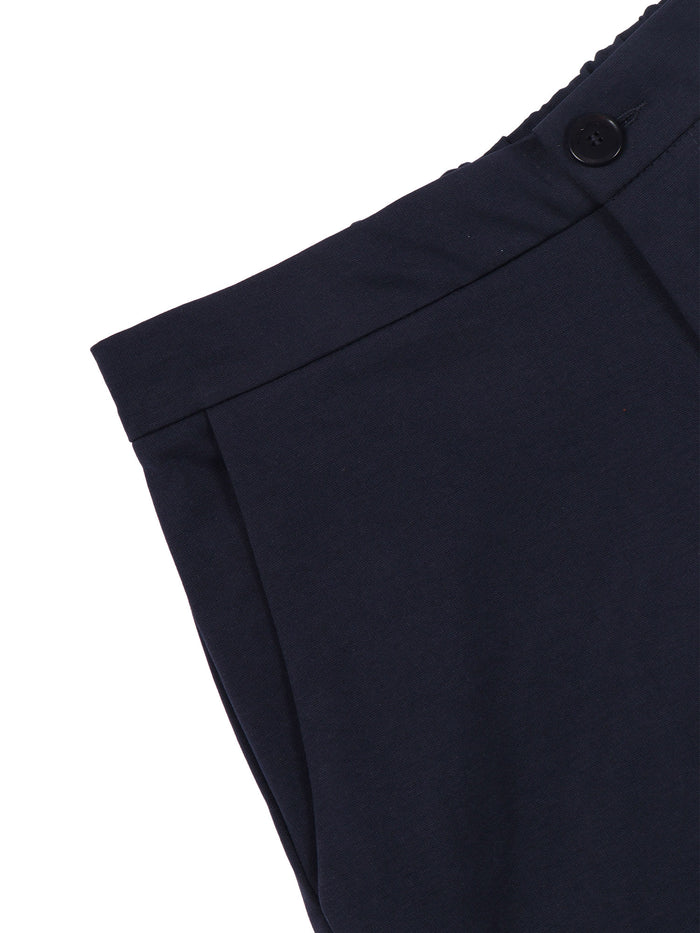 Boy Chino Japan Shorts Blue Cotton Polyamide Elastane