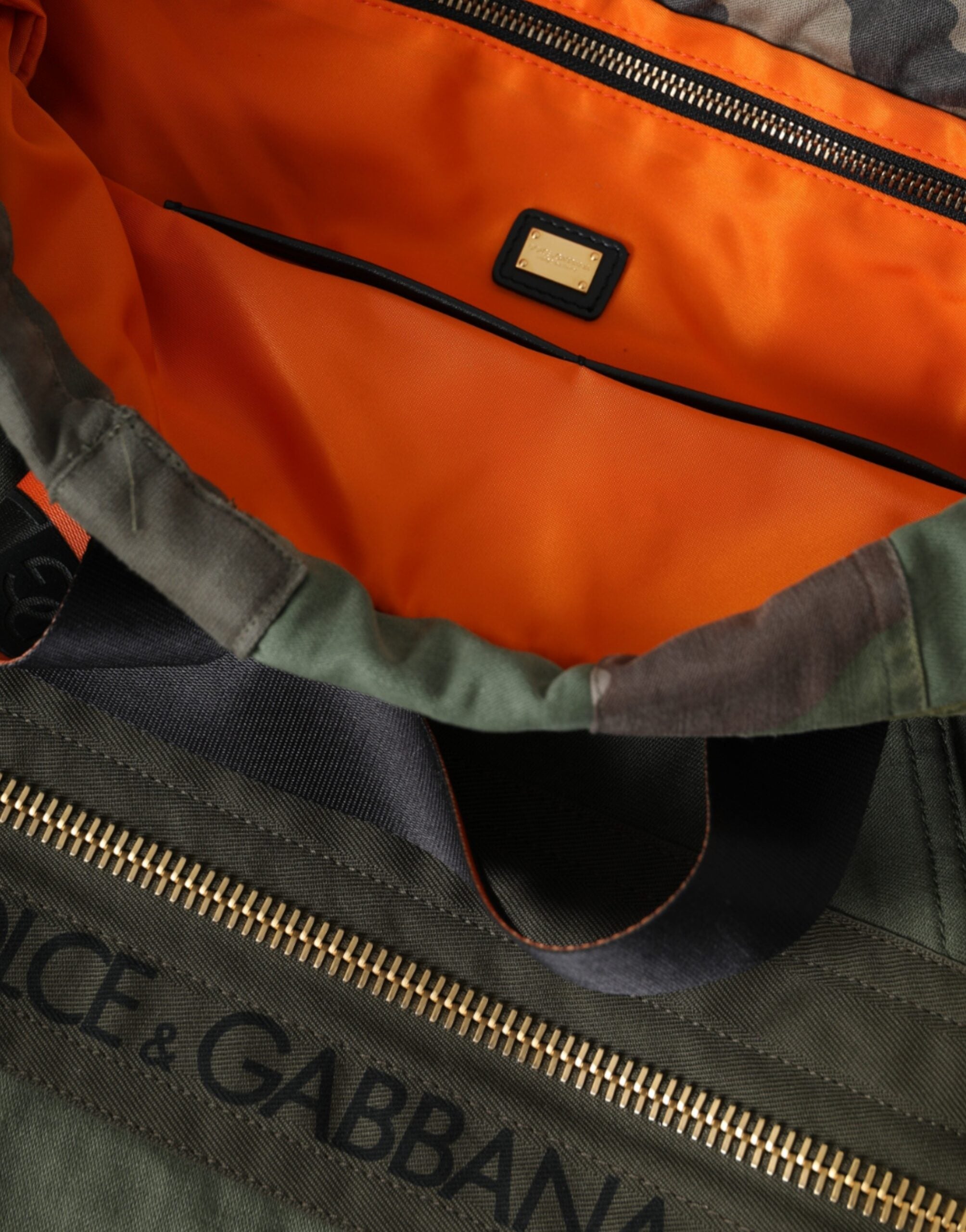Military Green Patchwork Rucksack Backpack Bag Canvas