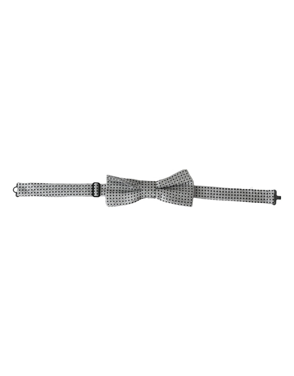 Dolce & Gabbana 100% Silk bow tie in gray
