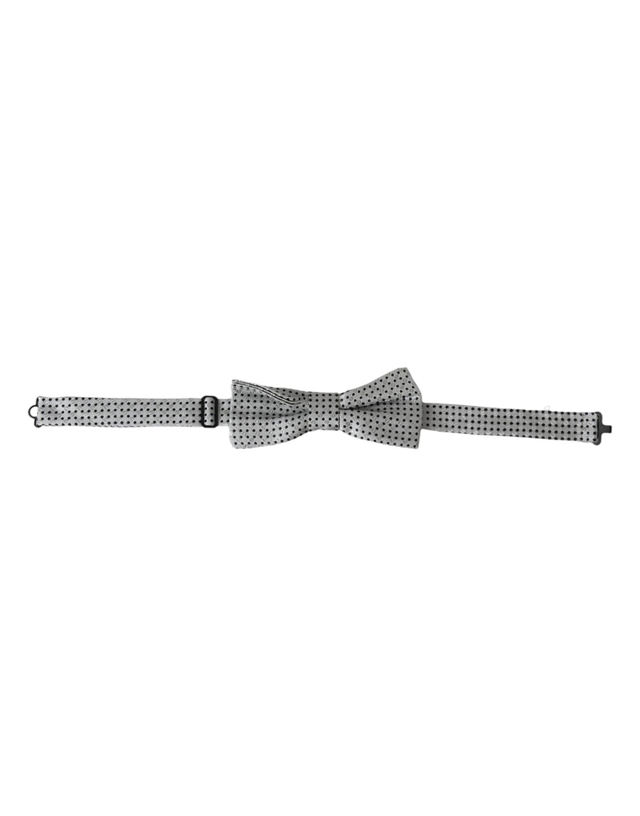 Dolce & Gabbana 100% Silk bow tie in gray