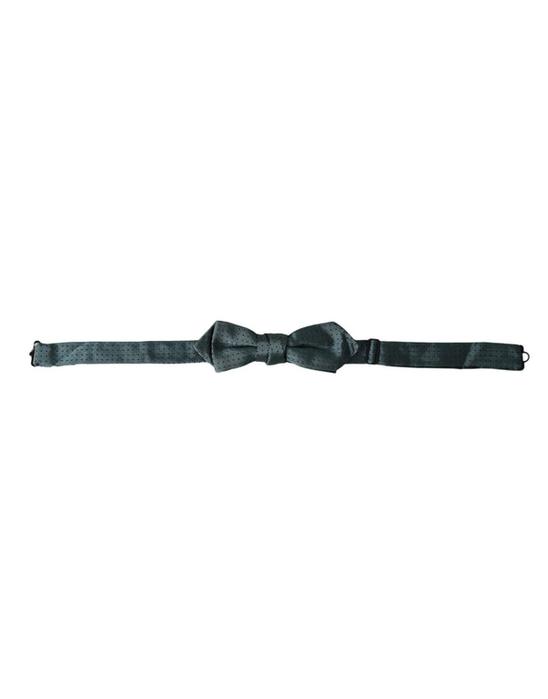 Dolce & Gabbana 100% Silk bow tie in green