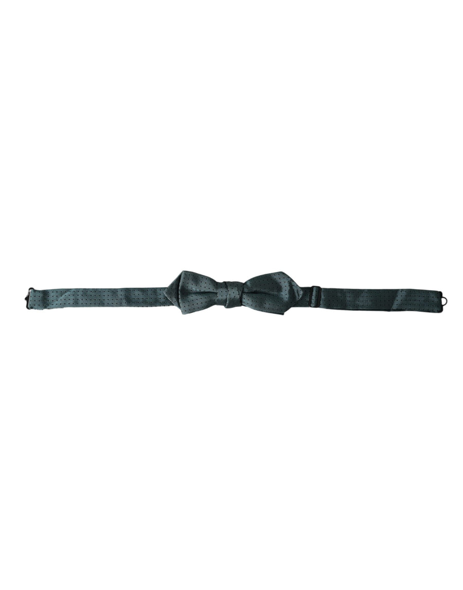 Dolce & Gabbana 100% Silk bow tie in green