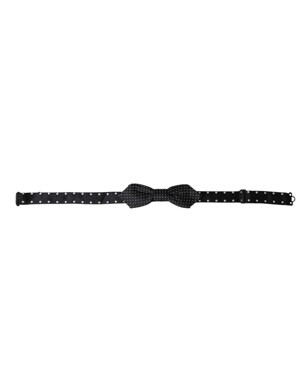 Dolce & Gabbana 100% Silk bow tie in black