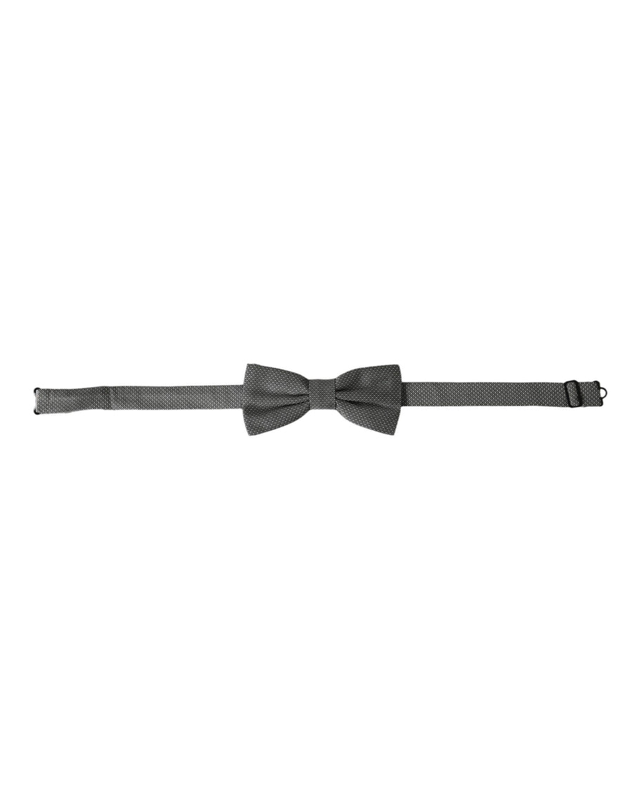 Dolce & Gabbana 100% Silk bow tie in gray