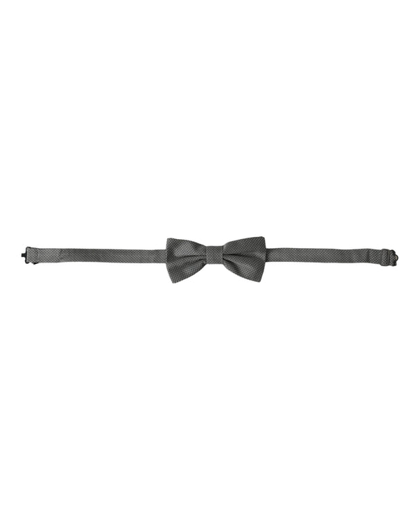 Dolce & Gabbana 100% Silk bow tie in gray