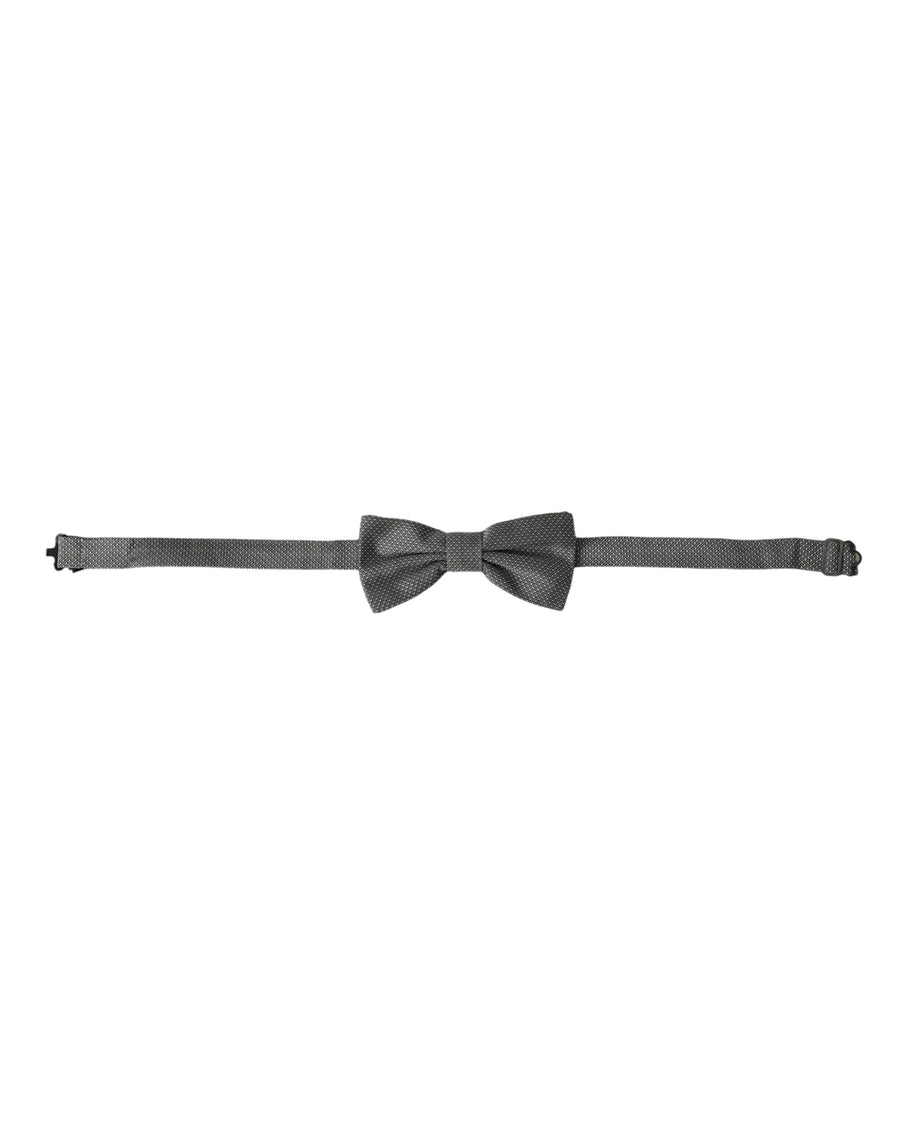 Dolce & Gabbana 100% Silk bow tie in gray