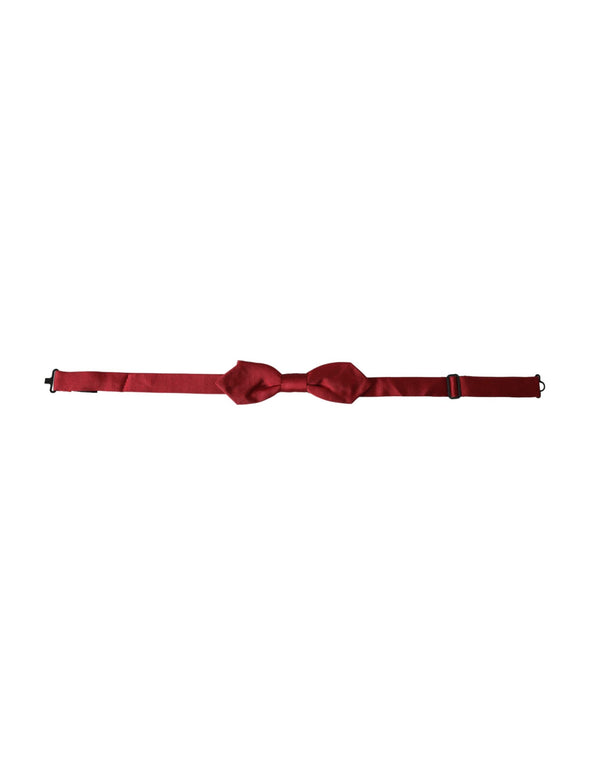 Dolce & Gabbana 100% Silk bow tie in red