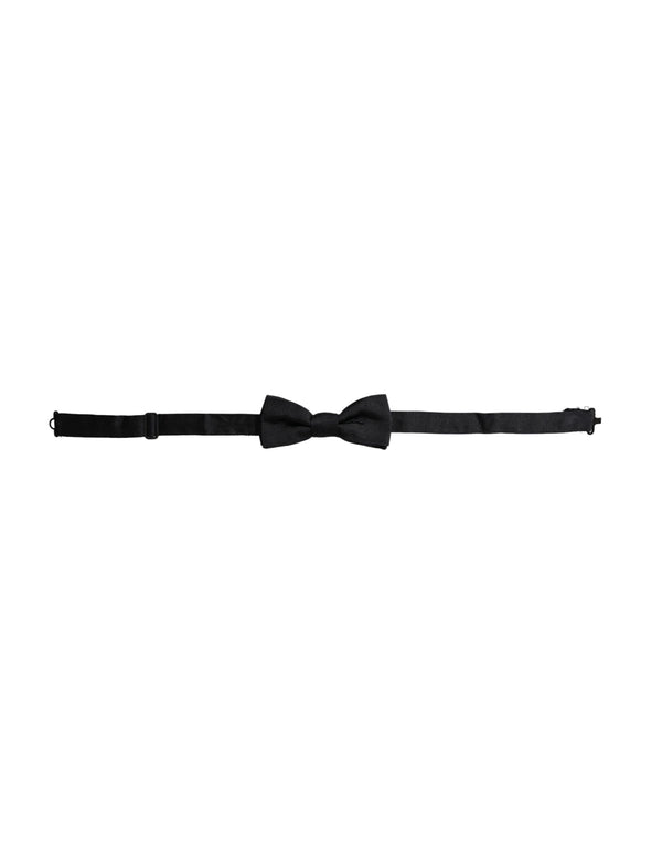 Dolce & Gabbana 100% Silk bow tie in black