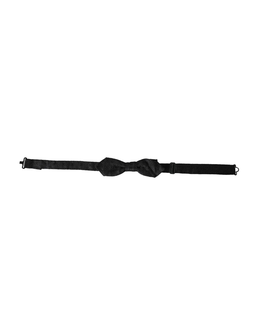 Dolce & Gabbana 100% Silk bow tie in black