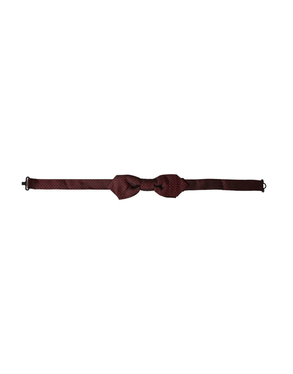 Dolce & Gabbana 100% Silk bow tie in red