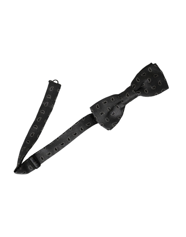Dolce & Gabbana 100% Silk bow tie in black