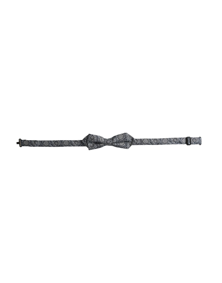 Dolce & Gabbana 100% Silk bow tie in gray