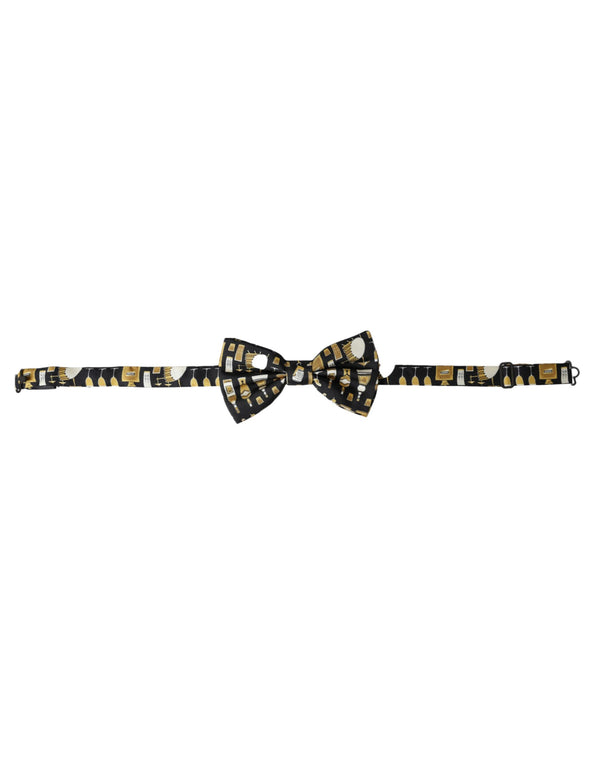 Dolce & Gabbana 100% Silk bow tie in black