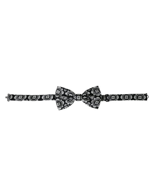 Dolce & Gabbana 100% Silk bow tie in black