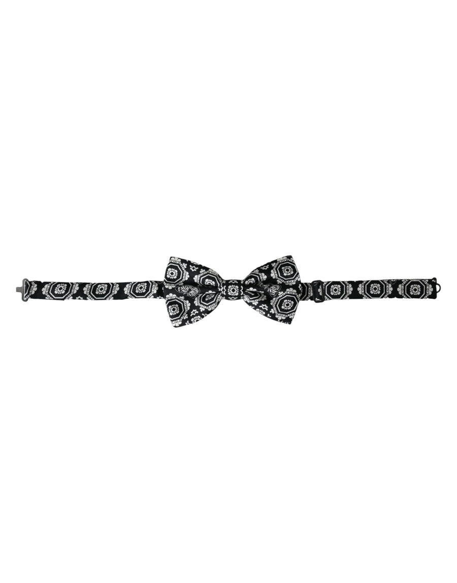 Dolce & Gabbana 100% Silk bow tie in black