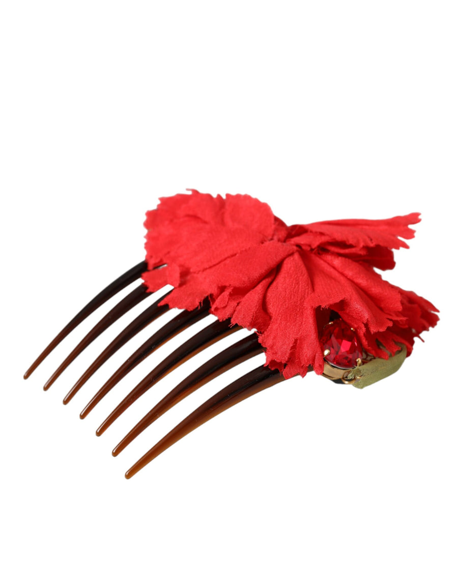 Dolce & Gabbana 60% Silk hair comb in red