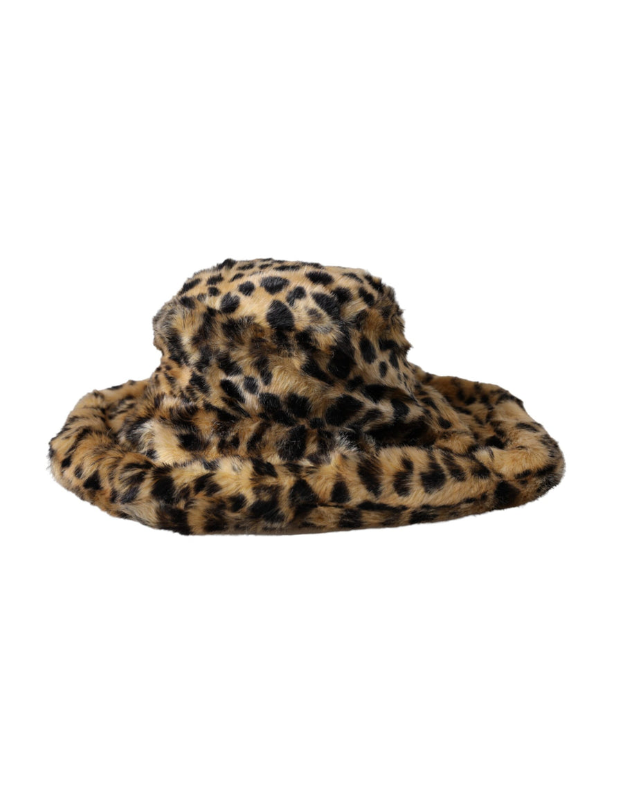 Dolce & Gabbana HAT9579 84% Modacrylic bucket hat in brown