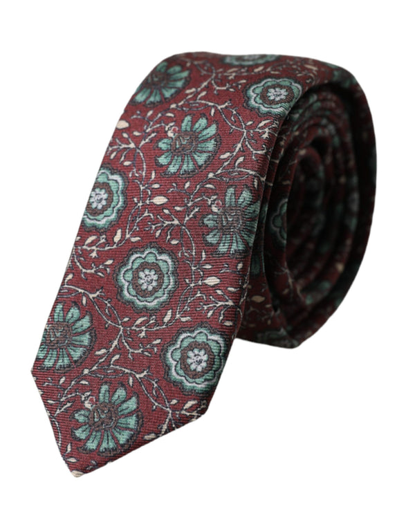 Dolce & Gabbana 100% Silk necktie in maroon
