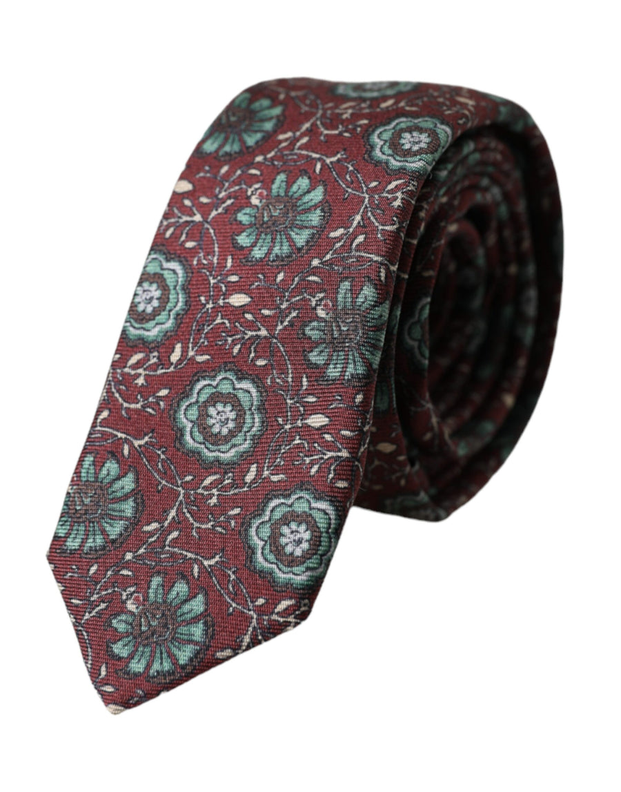 Dolce & Gabbana 100% Silk necktie in maroon