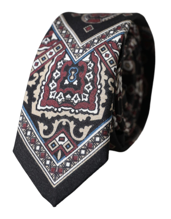 Dolce & Gabbana 100% Silk necktie in black
