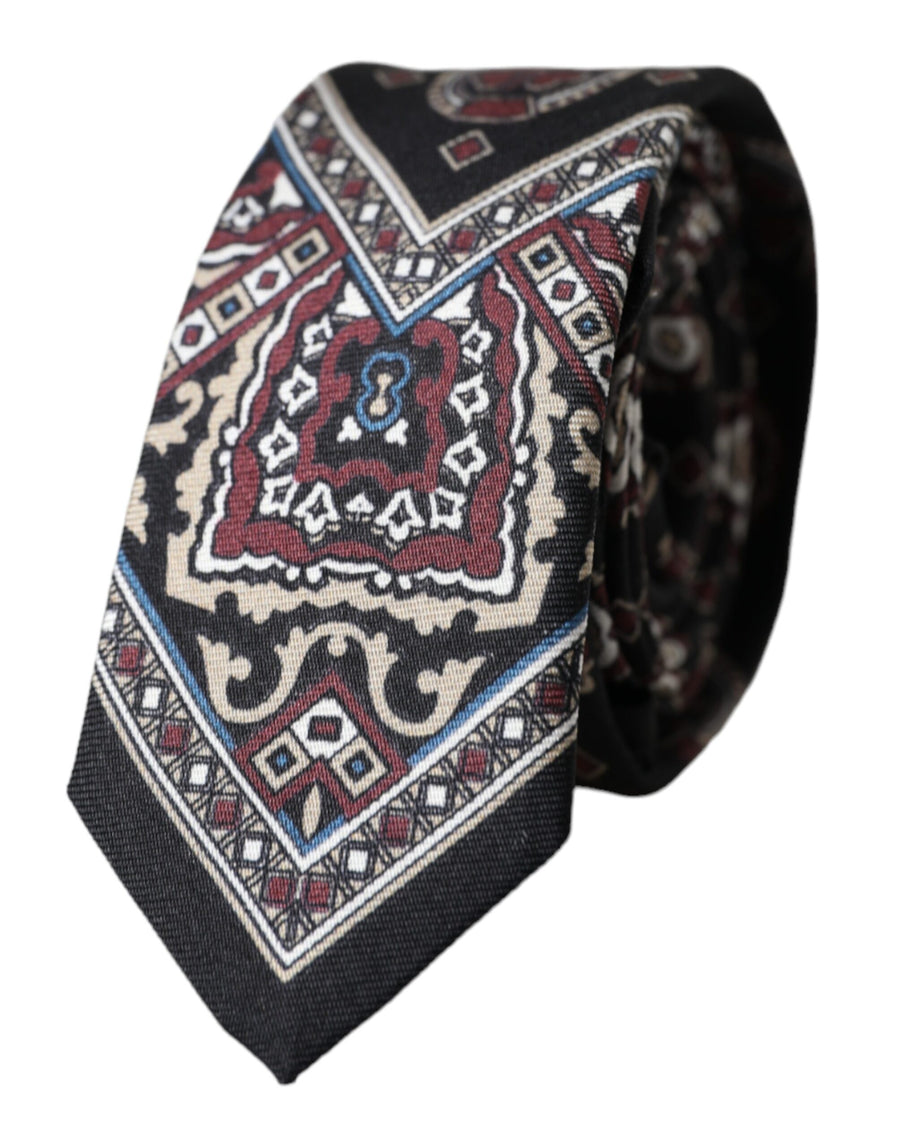 Dolce & Gabbana 100% Silk necktie in black
