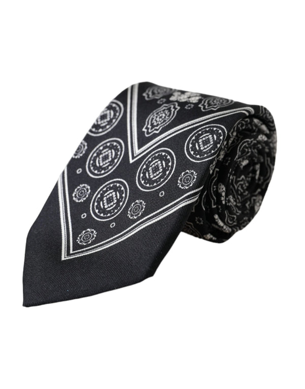 Dolce & Gabbana 100% Silk necktie in black