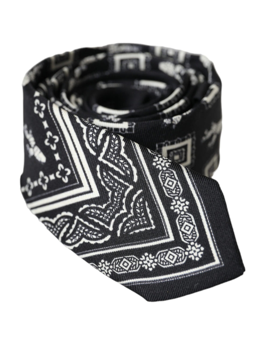 Dolce & Gabbana 100% Silk necktie in black