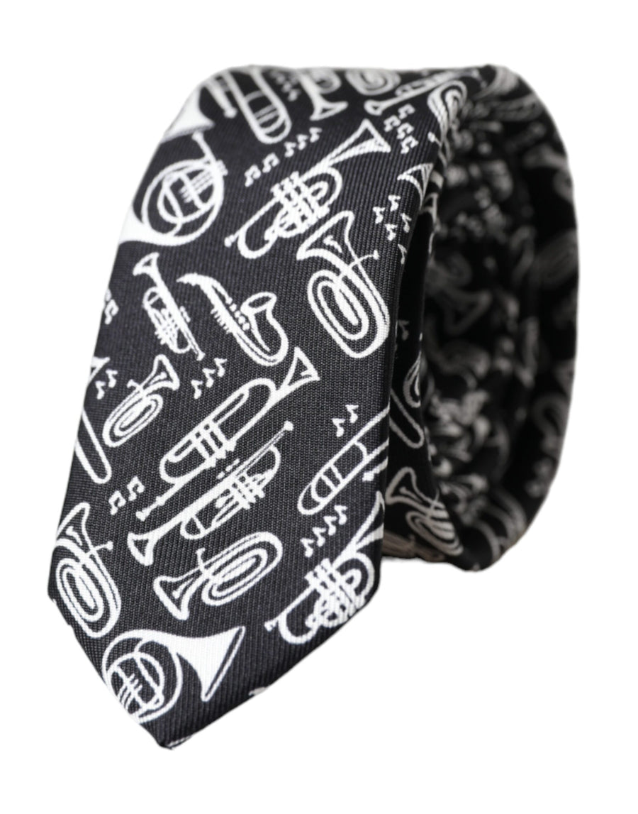 Dolce & Gabbana 100% Silk necktie in black