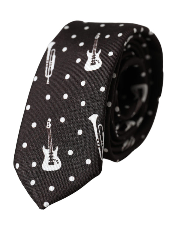 Dolce & Gabbana 100% Silk necktie in black