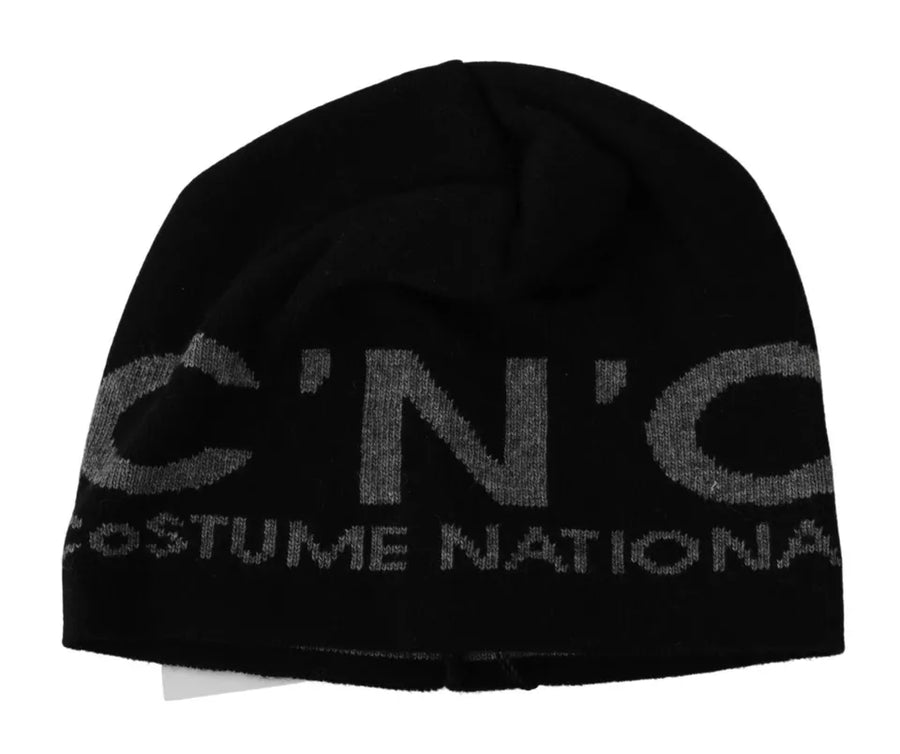 Costume National HAT20136 50% Wool beanie in black