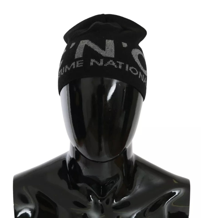 Costume National HAT20136 50% Wool beanie in black — view 2
