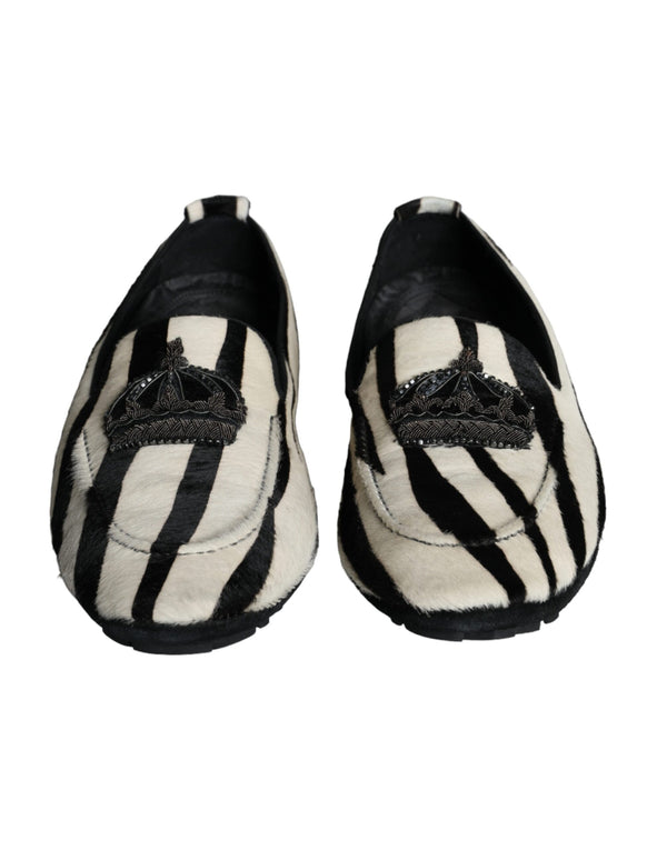 Dolce & Gabbana 70% Calf Fur loafer in black