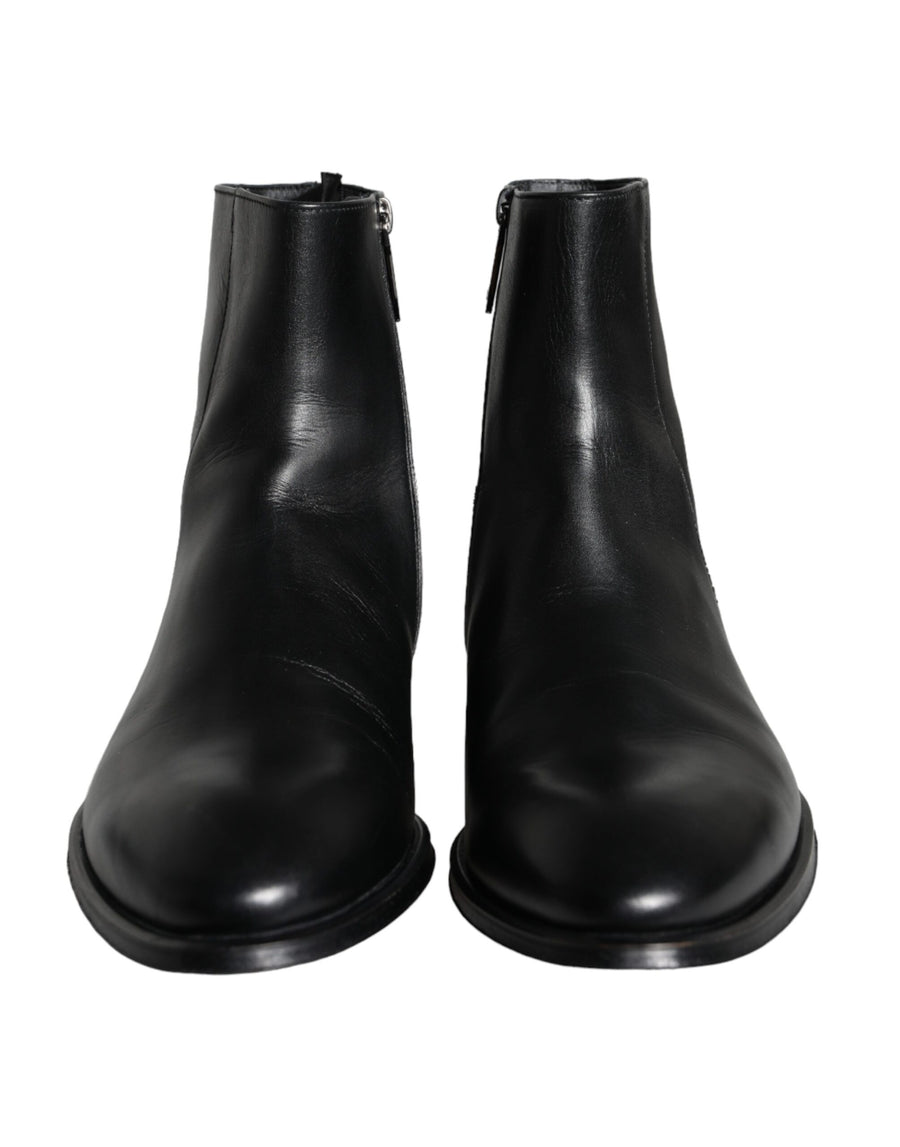 Dolce & Gabbana 100% Calf Leather ankle boot in black