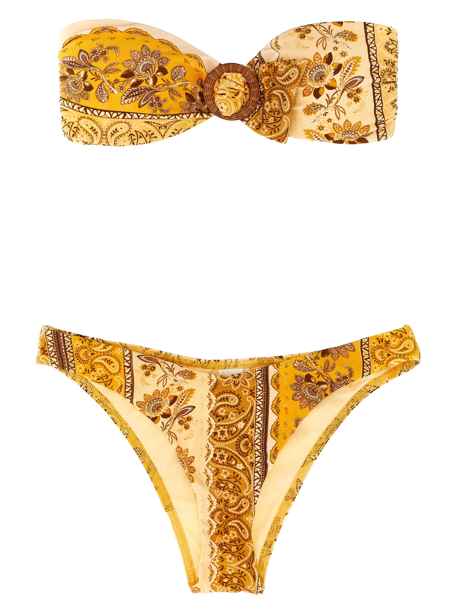 Lucky Ring bikini Yellow Polyamide Beachwear