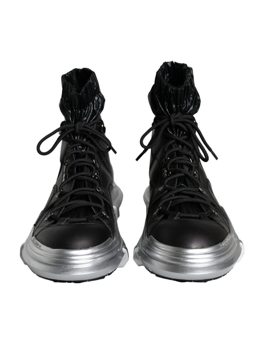 Dolce & Gabbana 62% Nylon 38% Leather sneaker in black