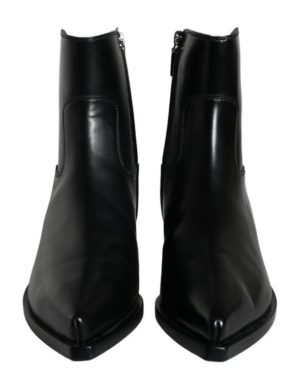 Dolce & Gabbana 100% Calf Leather ankle boot in black