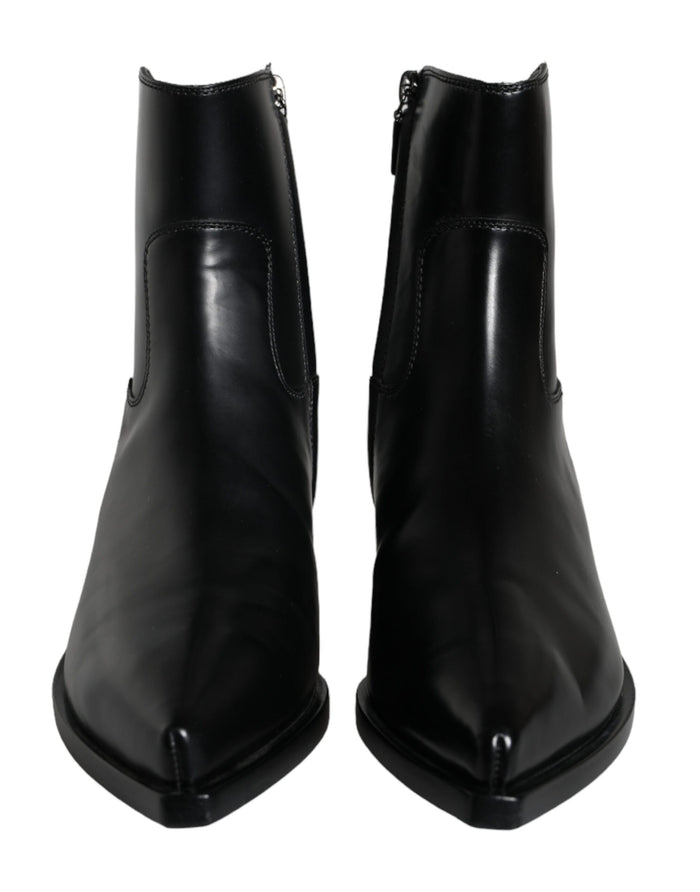 Dolce & Gabbana 100% Calf Leather ankle boot in black